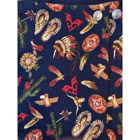 Vintage The Eagles Eye Button Front Wrap Pencil Maxi Skirt Womens Size 10‎ - Picture 8 of 10